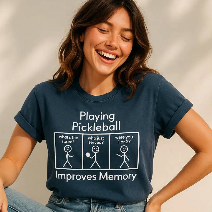 Playing Pickleball Design T-shirt Bella Canvas for wholesale by Soleinspire