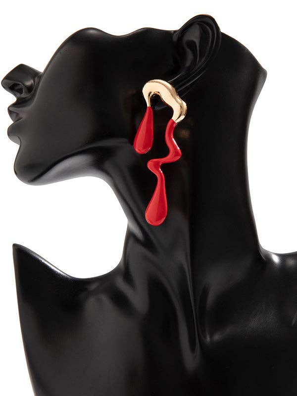 Sheer Trend – Brincos de argola por atacado – Brincos geométricos pendentes com cores contrastantes8