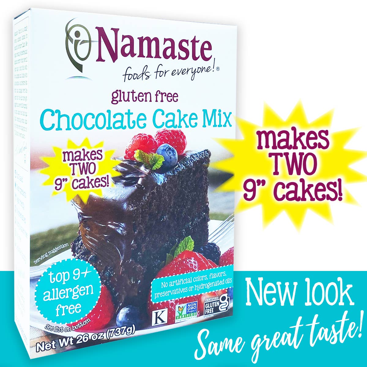 Namaste Foods - Wholesale Cake Mix - Gluten Free Chocolate Cake Mix2