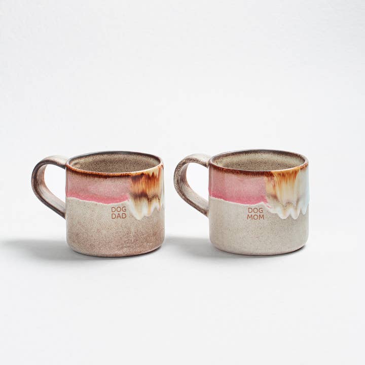 Caneca de Gelado Derretimento 360ml Dog Mom & Dad Conjunto 2 Peças por atacado de Egg Back Home