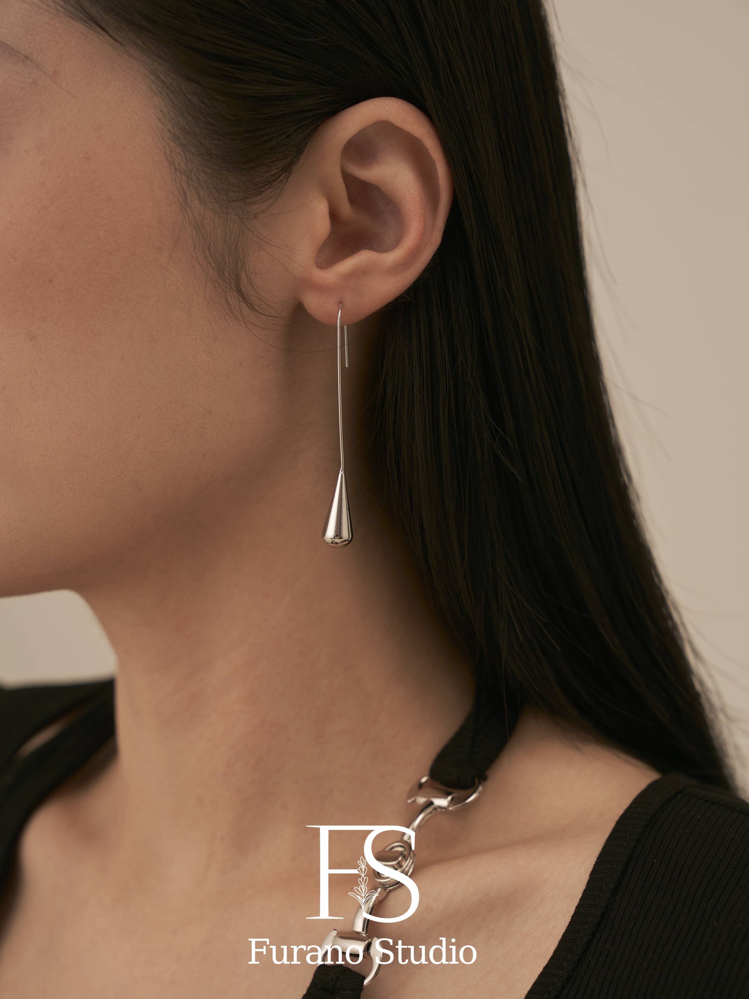 Furano Studio - Wholesale Dangle Earrings - 14K Gold Plated Dainty Water drop earrings3