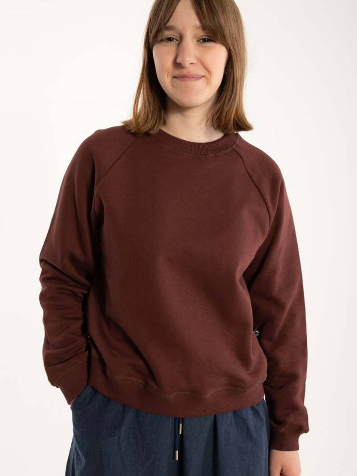 Danefae København - Wholesale Sweatshirt - Women's - Danemama Moleton Sweat Dark Red