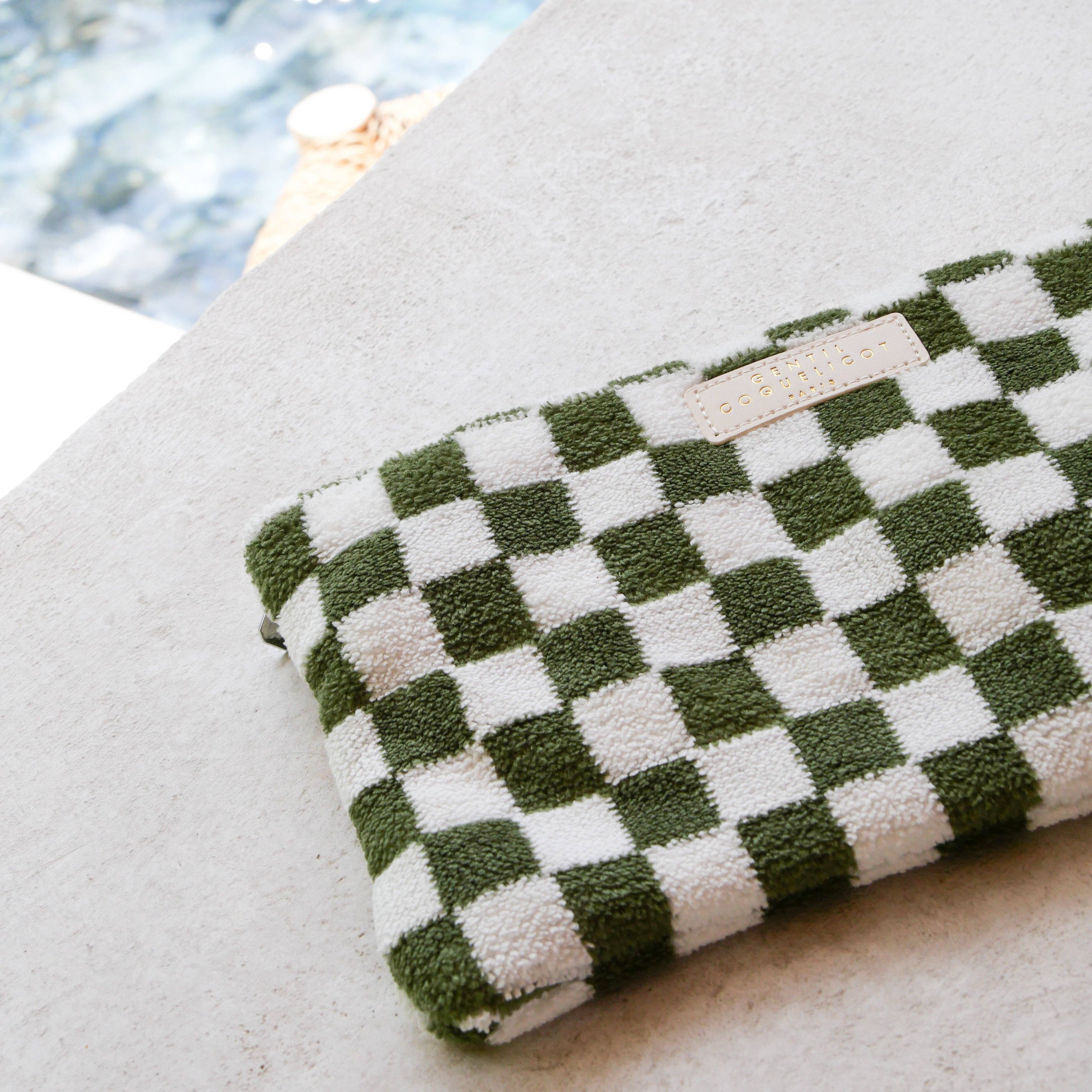 Gentil Coquelicot Paris - Wholesale Pouch - Women's - Checkered sponge pouch (3 colors)13