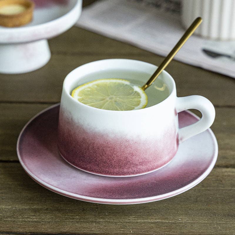 Gohobi （We cover U.S. import duties） - Vendita all'ingrosso Tazza - Set tazza e piattino in gres giapponese colorato graduale fatto a mano Gohobi2