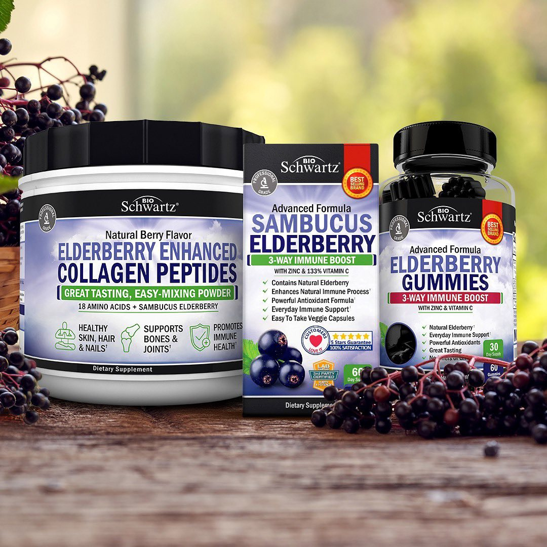 BioSchwartz - Wholesale Oral Supplement/Vitamin - Elderberry with Zinc and Vitamin C: Immune Support (60 Cap)8