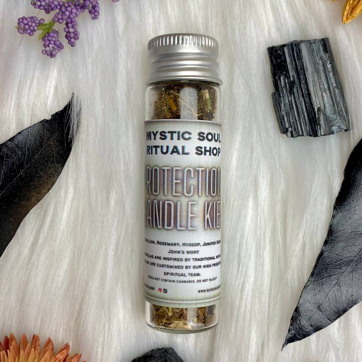 Bougie de protection Kief pour la vente par Mystic Soul Ritual Shop