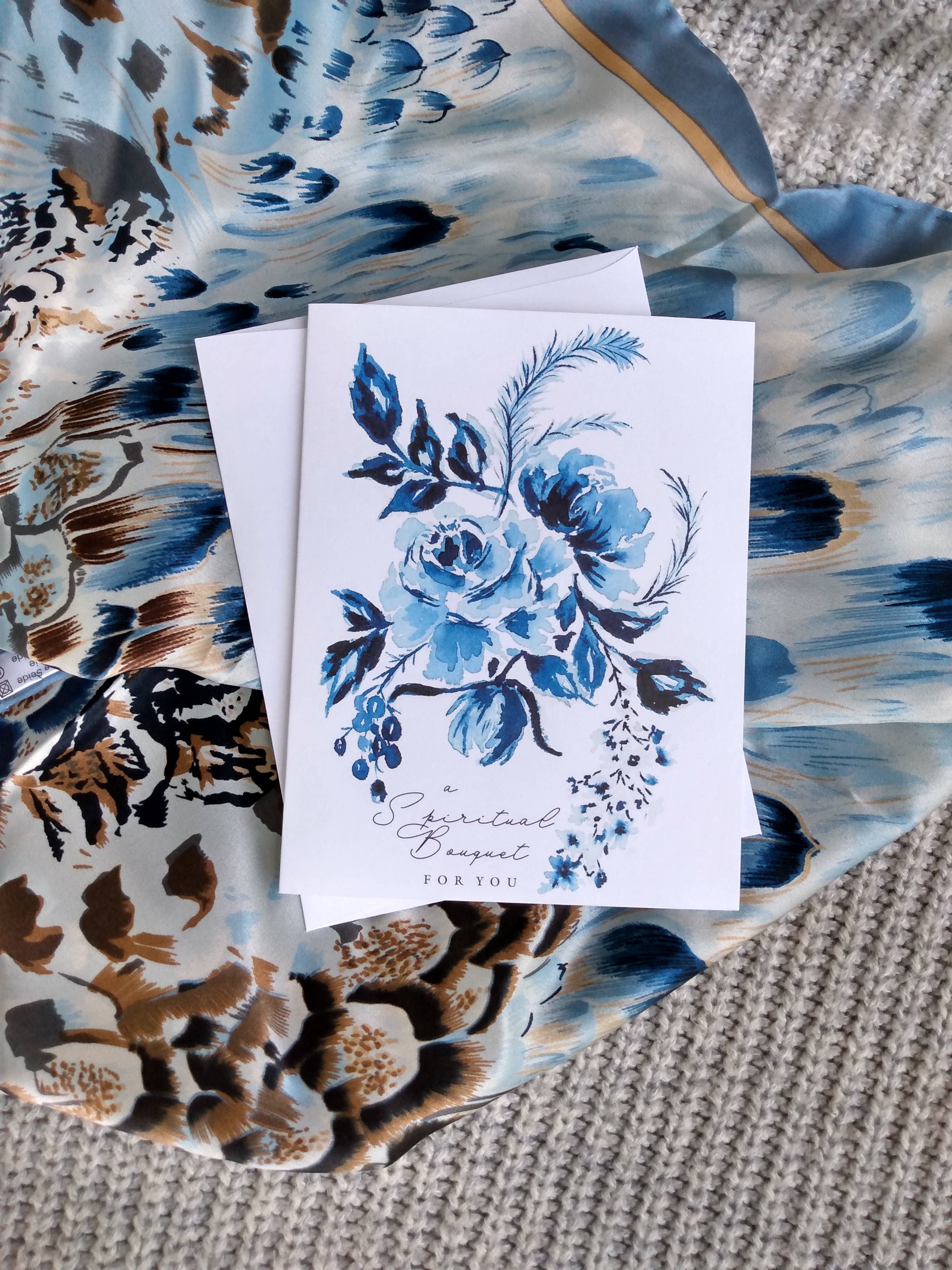 Catholic Handmade – Engroshandel Hverdagshilsen kort – (1007) Åndelig buket kort6