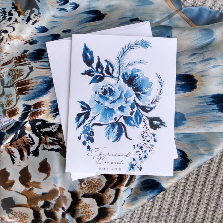 Catholic Handmade – Engroshandel Hverdagshilsen kort – (1007) Åndelig buket kort6