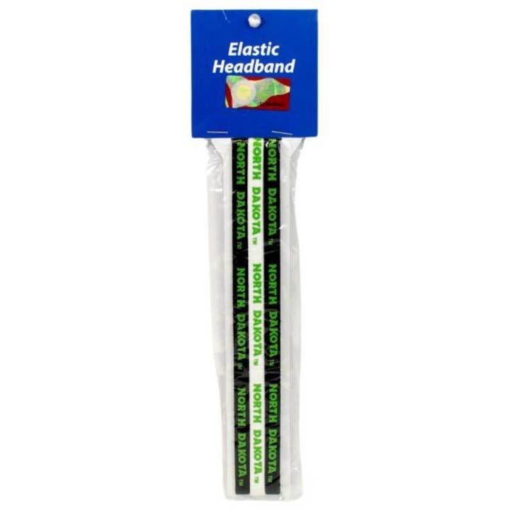 3pk Elastic Headbands- North Dakota for wholesale by St. Louis Wholesale LLC