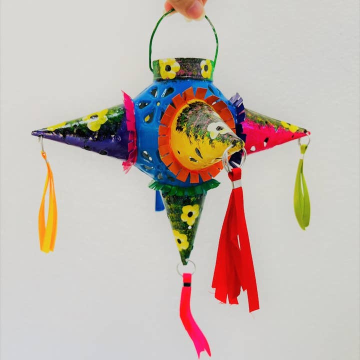 Rustic Farm - Wholesale Wall Accent - 8" Decorative Piñata, Tin, Handmade - Pared #30