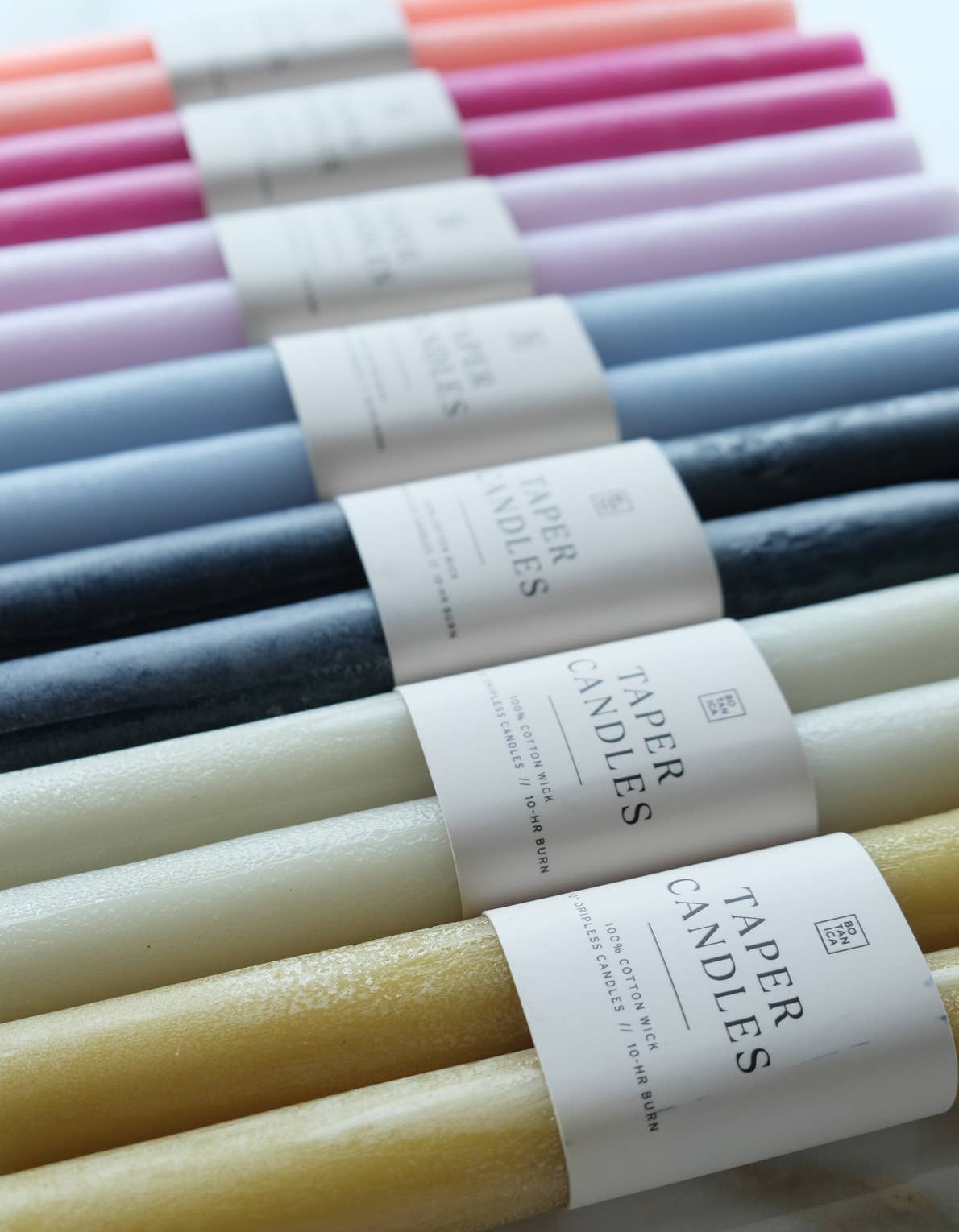 BOTANICA – Vela/castiçal cónico por atacado – Par de Velas Cónicas, Neutro4