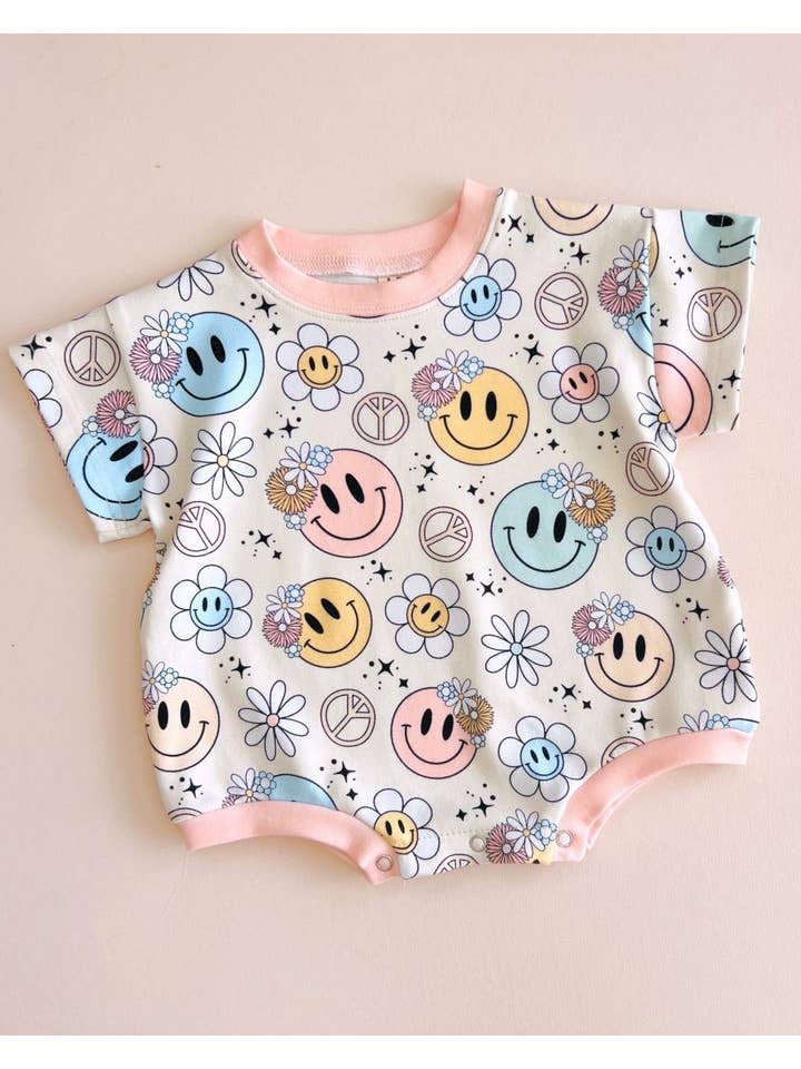 Lucky Panda Kids - Wholesale Jumpsuit - Baby - Short Sleeve Bubble Romper | Groovy Girl21