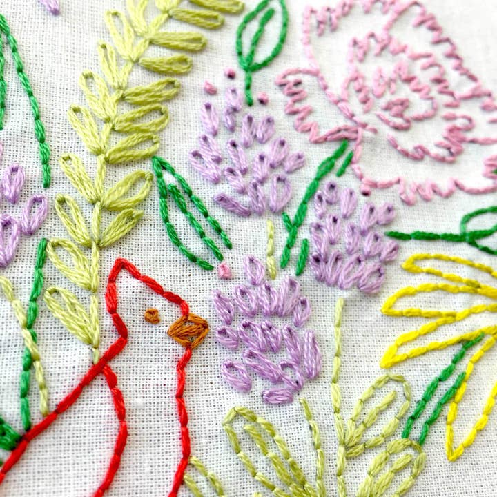 Penguin & Fish - Venta al por mayor Material para bordado/punto de cruz - Kit de bordado Flower Garden 8"3