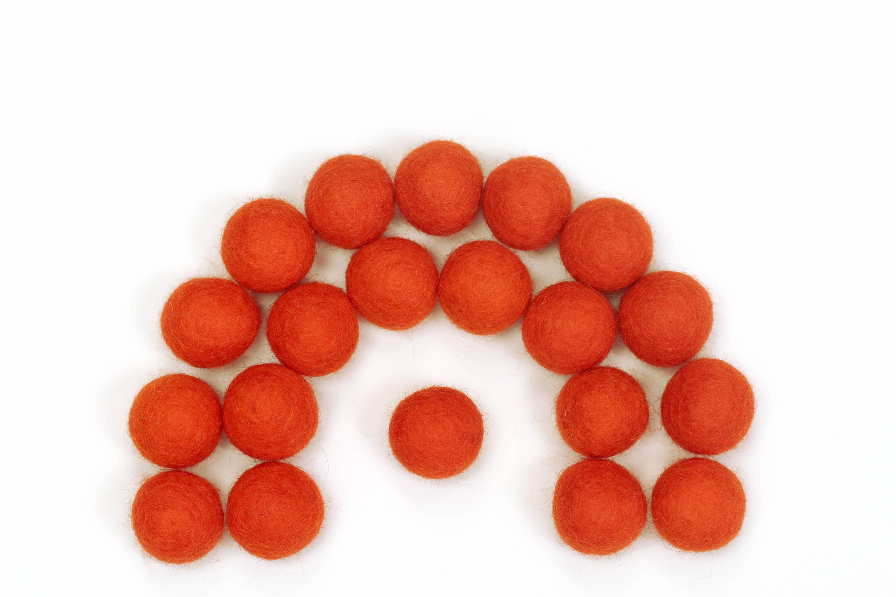 The Felt Pod - Wholesale Craft Supplies - 2.5 cm Felt Balls 100 Pieces -for DIY Garland Wool Beads23