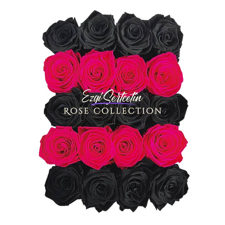 Ezgi Sertcetin - Wholesale Artificial flowers - Preserved Rose Deco Gift Box|Premium Quality Handcrafted 20 Roses x 6.5 cm Diameter|Non Toxic|Excellent for All Events and Organizations|by Ezgi Sertcetin81