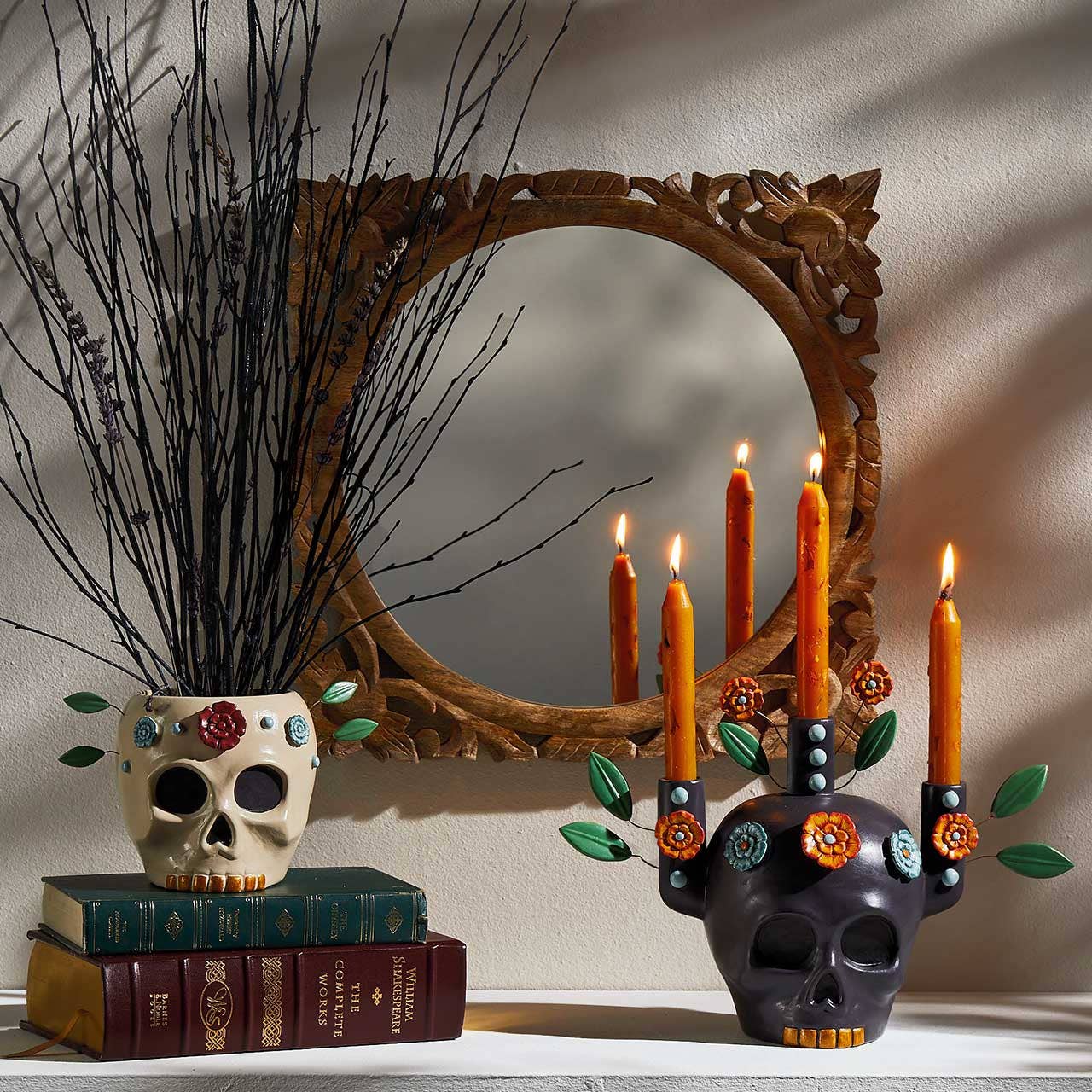 SERRV International - Wholesale Tapered Candle/Candlestick - Marigold Petal Taper Candles - Set of 33