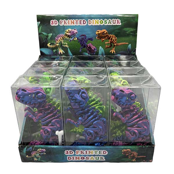 Barry-Owen Co., Inc. - Wholesale Toy Car/Truck - Kids - 3D PRINTED DINOSAUR ASST COLORS1