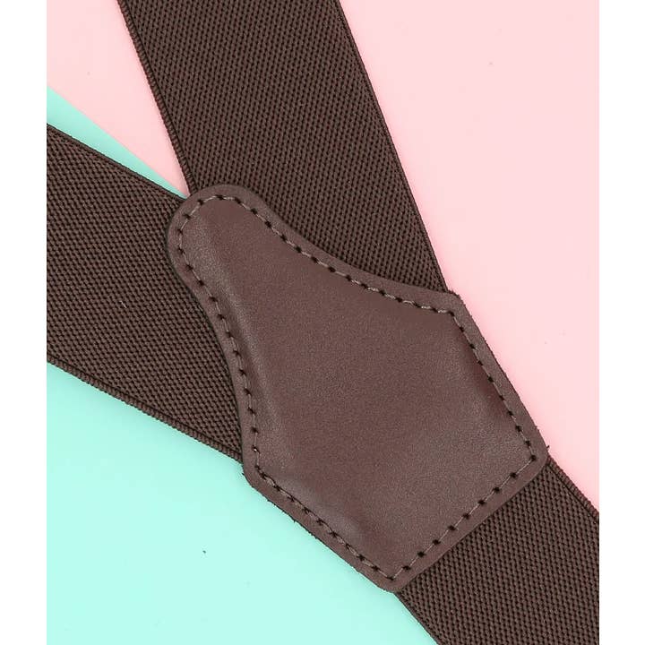 Ranger Suspenders - Wholesale Suspenders - Unisex - Brown 2-in-1 Suspenders | Men & Women | Leather Finish2