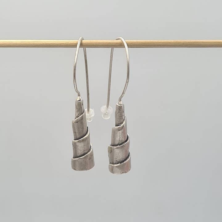 Spiral Column Drop Earrings for wholesale by Volare