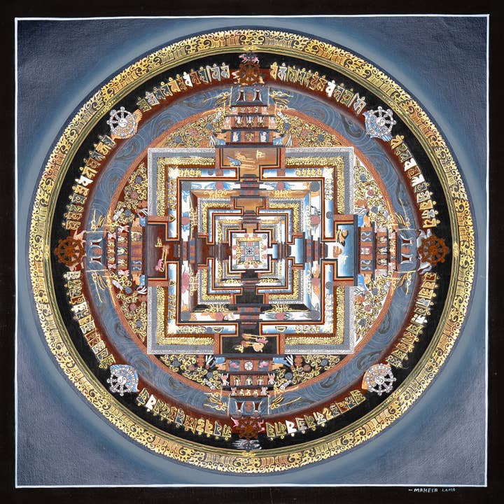 Kalachakra Mandala Thangka - Path to Enlightenment for wholesale by Boudha Stupa Thanka Centre