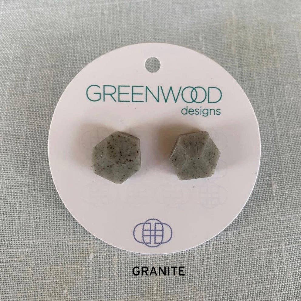 Greenwood Designs - Wholesale Stud/post earrings - Plain Rock Earrings21