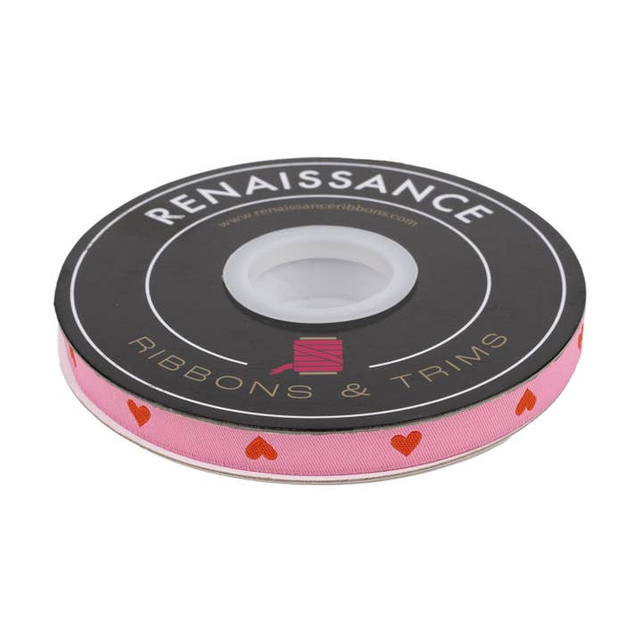 Hearts in Sorbet - 3/8" width - Best of Melody by Melody Miller - 15 Yard Spool for wholesale by Renaissance Ribbons