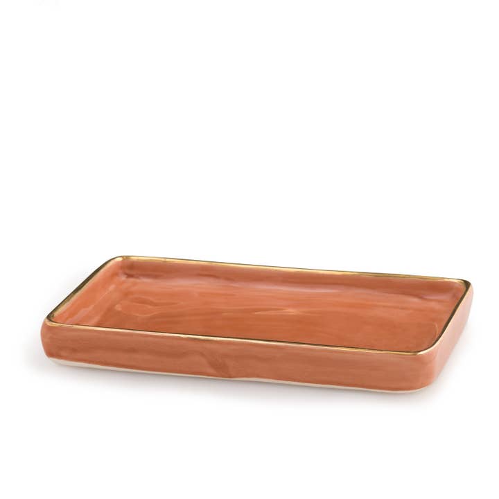 Moderne Oriental – wholesale Prydnadsbricka – Splendeur Terracotta 12K guldplåt/bricka