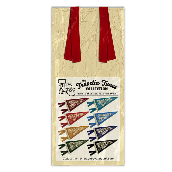 Poppy & Quail - Wholesale Flag - On the Road Again Mini Pennant2