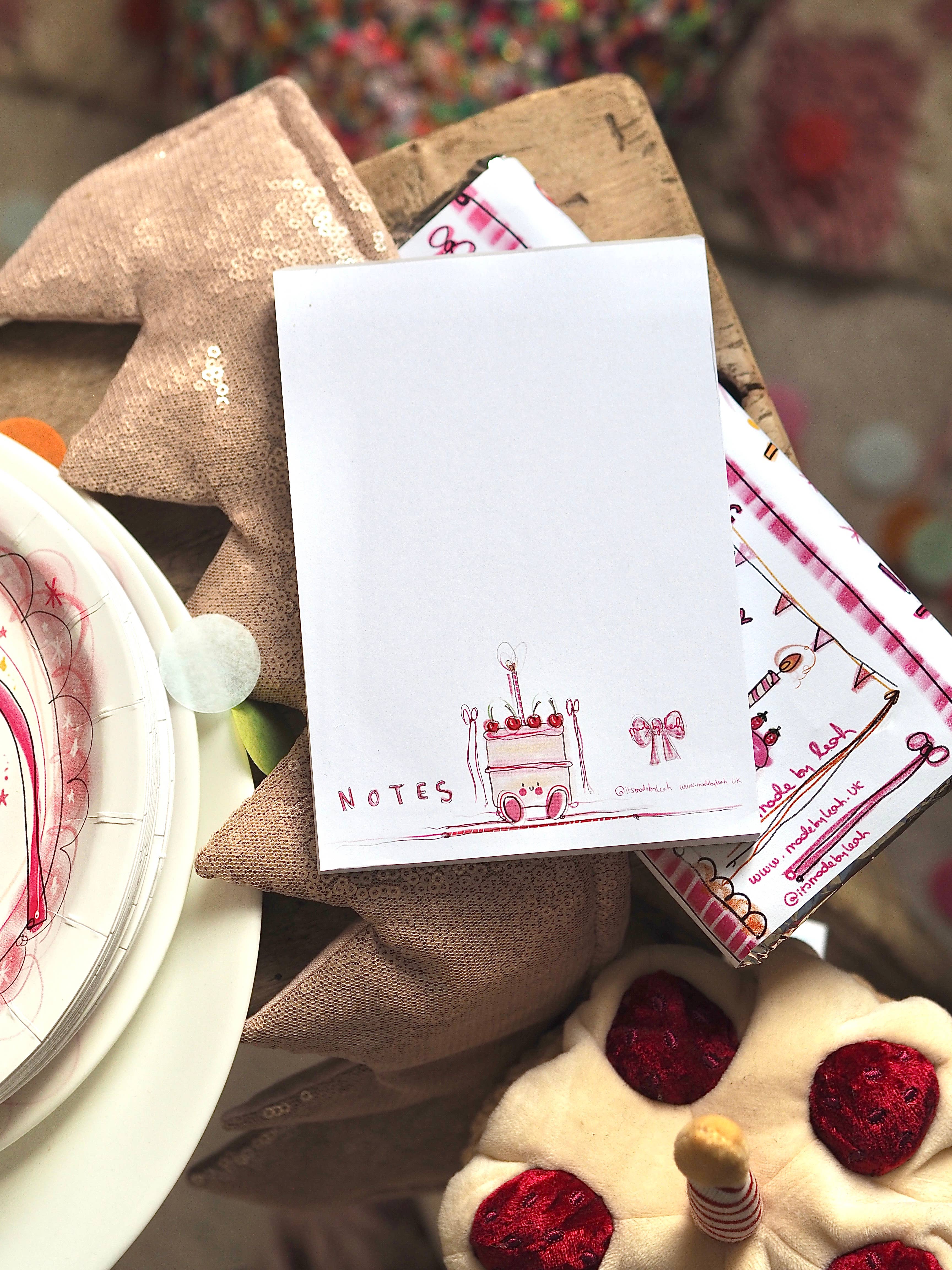 Made by Leah - Wholesale Notepad - Little Cake A6 Notes Pad2