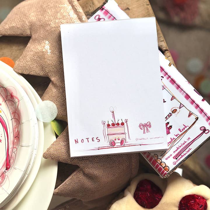 Made by Leah - Wholesale Notepad - Little Cake A6 Notes Pad2