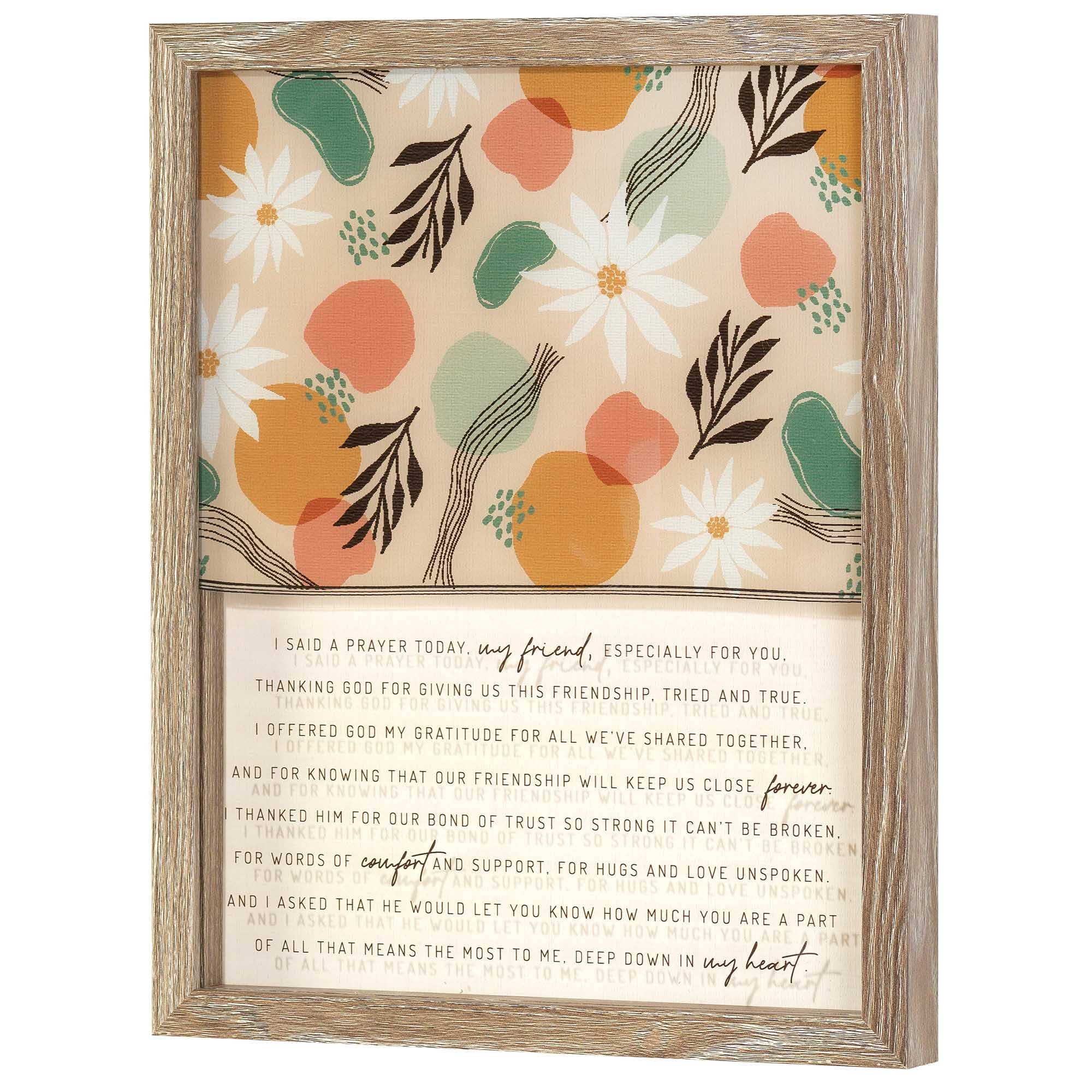 Cottage Garden - Wholesale Sign - Framed Wall Art I Said A Prayer Today0