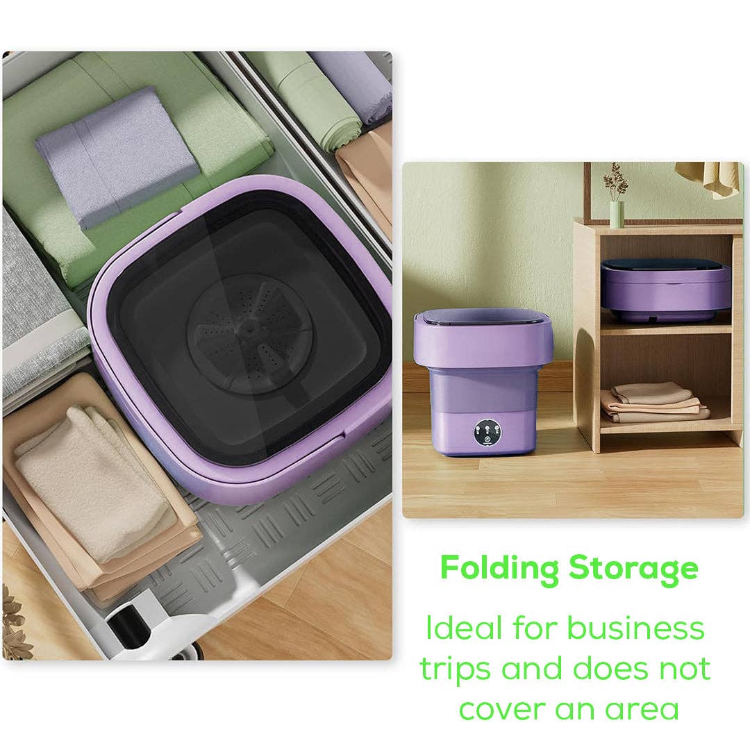 Mtistanbul LTD – wholesale Kitchen appliance – Mini Foldable Washing Machine – Perfect for Travel & Camping - Compact & Easy for Small Spaces4