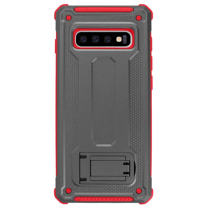 AICase - Wholesale Phone Case - Men's - Samsung Galaxy S10/S10+/S10e Dual Layer Hybrid Defender Hard PC + Soft TPU Bumper Shockproof with Built-in Kickstand2