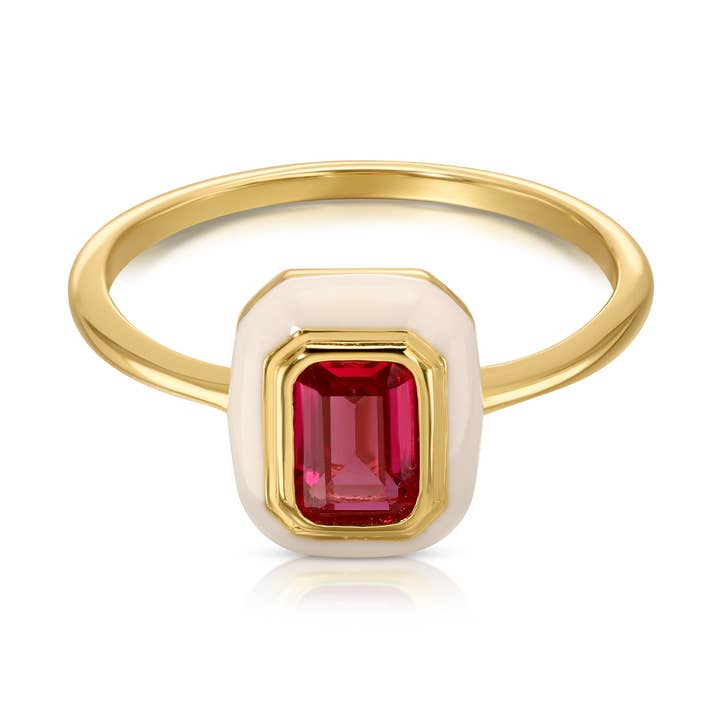 Lumiere Ruby Ring for engroshandel hos Jūratė Los Angeles