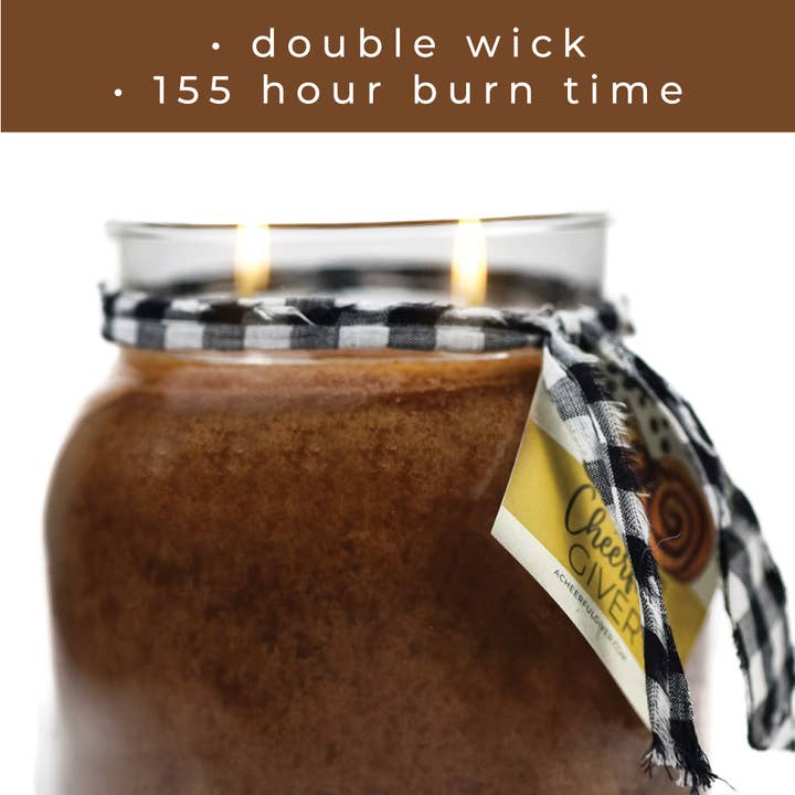 A Cheerful Giver - Wholesale Jar/Filled Candle - KOTL Papa Candle (34oz.) – Warm & Gooey Cinnamon Buns