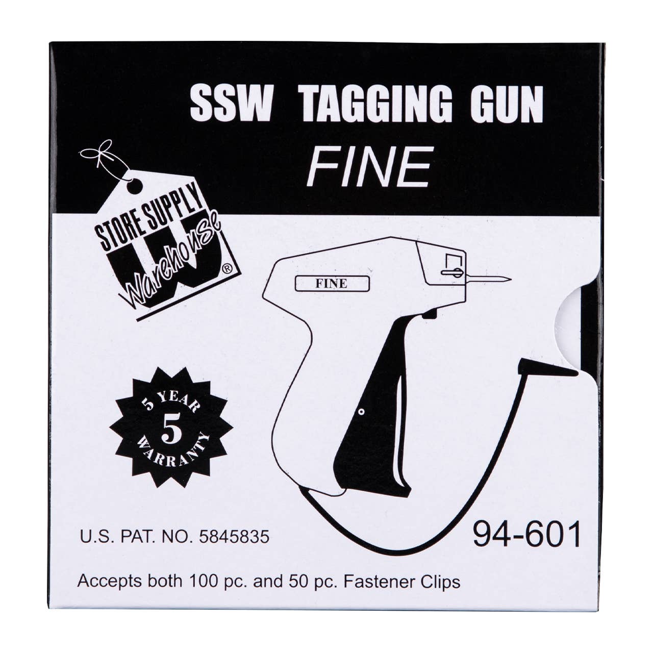 Store Supply Warehouse - Wholesale Retailer Display - Accessories - Fine Fabric Tagging Gun 2