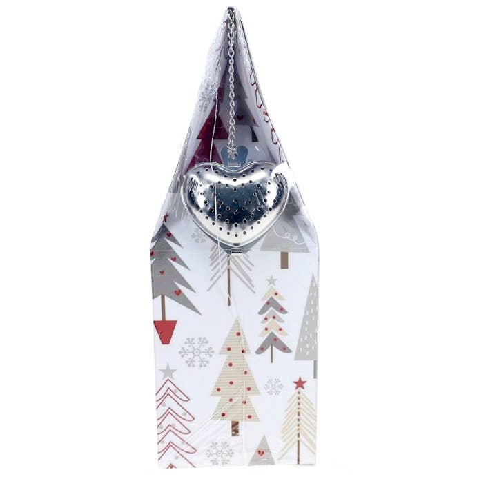 Cascade Teas & Botanicals - Wholesale Loose Tea - Holiday Tea White Christmas Gift Box, FREE STRAINER4