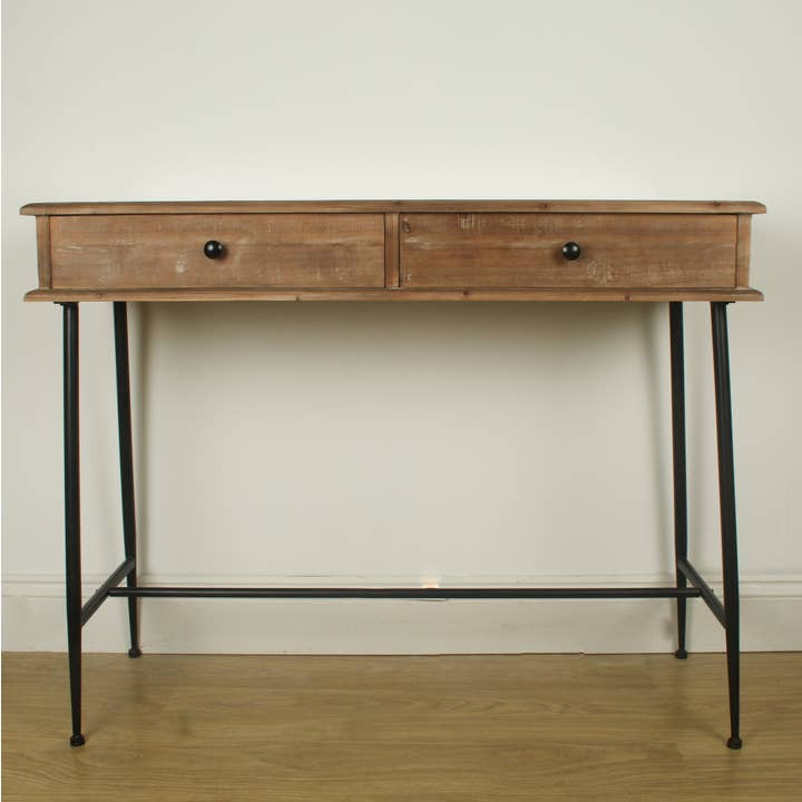 Originals International Ltd – Engroshandel Tebord – Wood Table Crafter – sidebord med glas- og træramme2