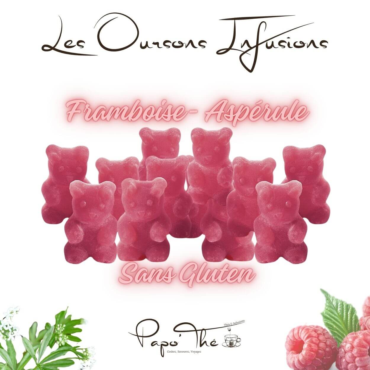 Papo'thé – wholesale Loose tea – Ourson Infusion - tea bear: 17 flavors x10017