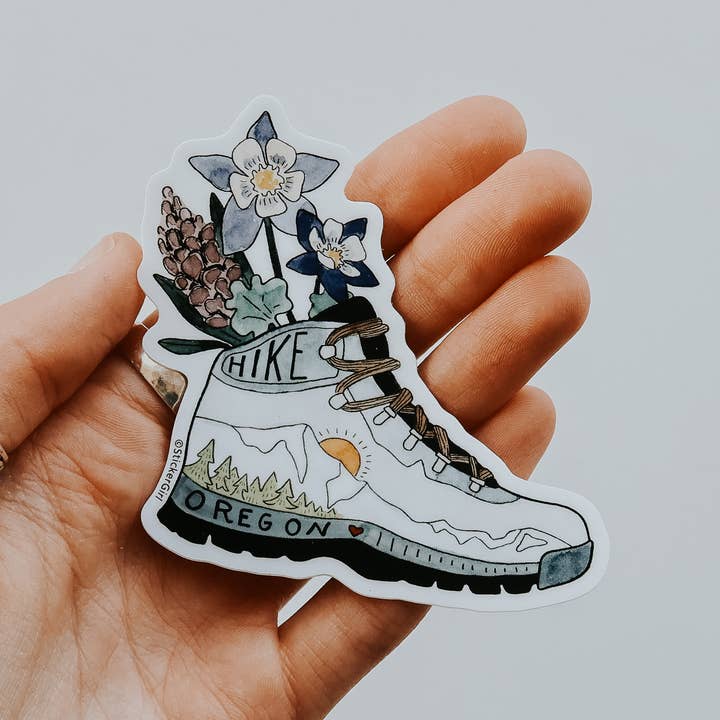 Oregon Vandra Blommor Vinylklistermärke för wholesale av Sticker Girl