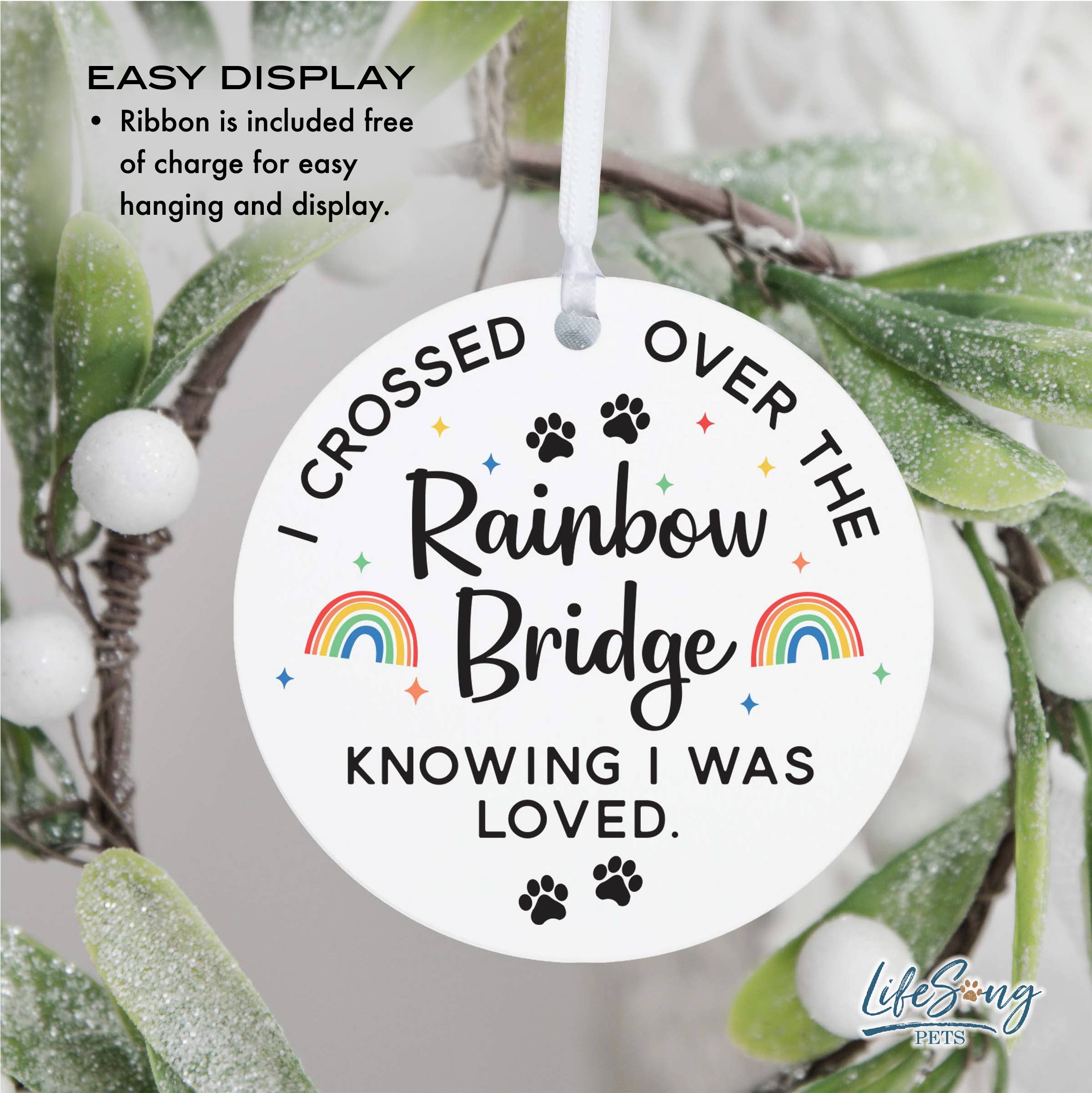 LifeSong Milestones - Wholesale Ornament - Rainbow Bridge Pet Keepsake Ornament 4