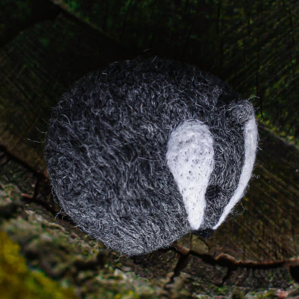Benzie Design - Wholesale DIY Craft Kit - Badger, Needle Felting Kit1