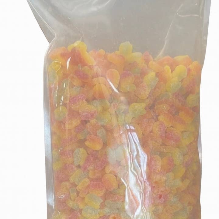 Sweet As Fudge Candy Shoppe - Wholesale Hard Candy - Swedish Bubs Mini Sour Skulls 11 Lb Bulk Bag1