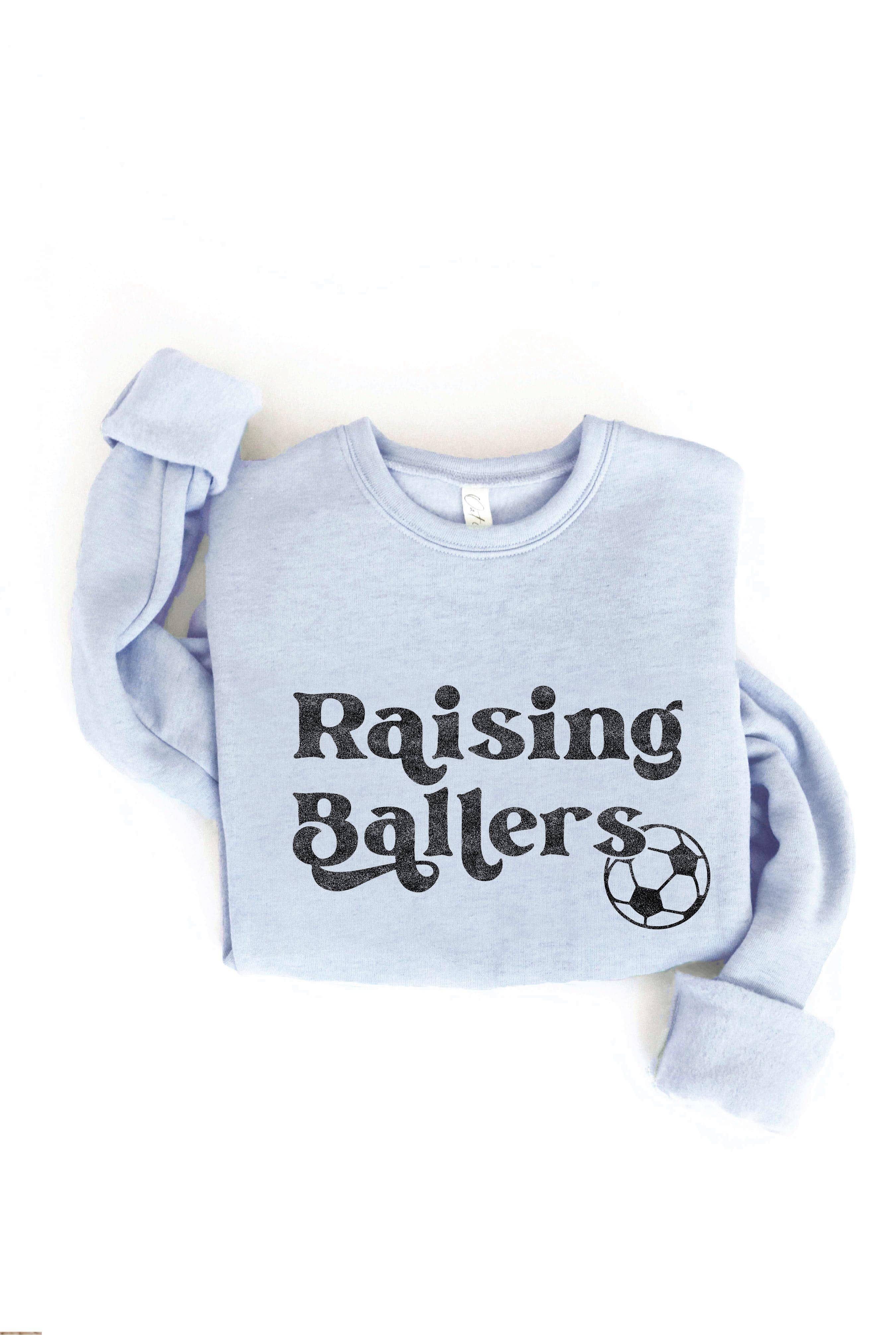 OAT COLLECTIVE - Wholesale Graphic Sweatshirt - Women's - RAISING BALLERS SOCCER Graphic Sweatshirt1