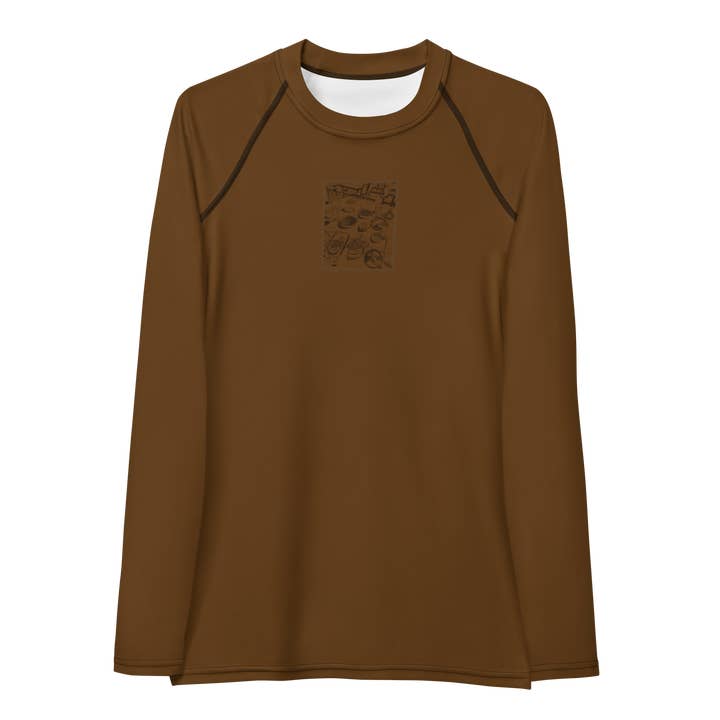 Women's Rashie - Dinner Brown for engroshandel hos Bønita Clothing