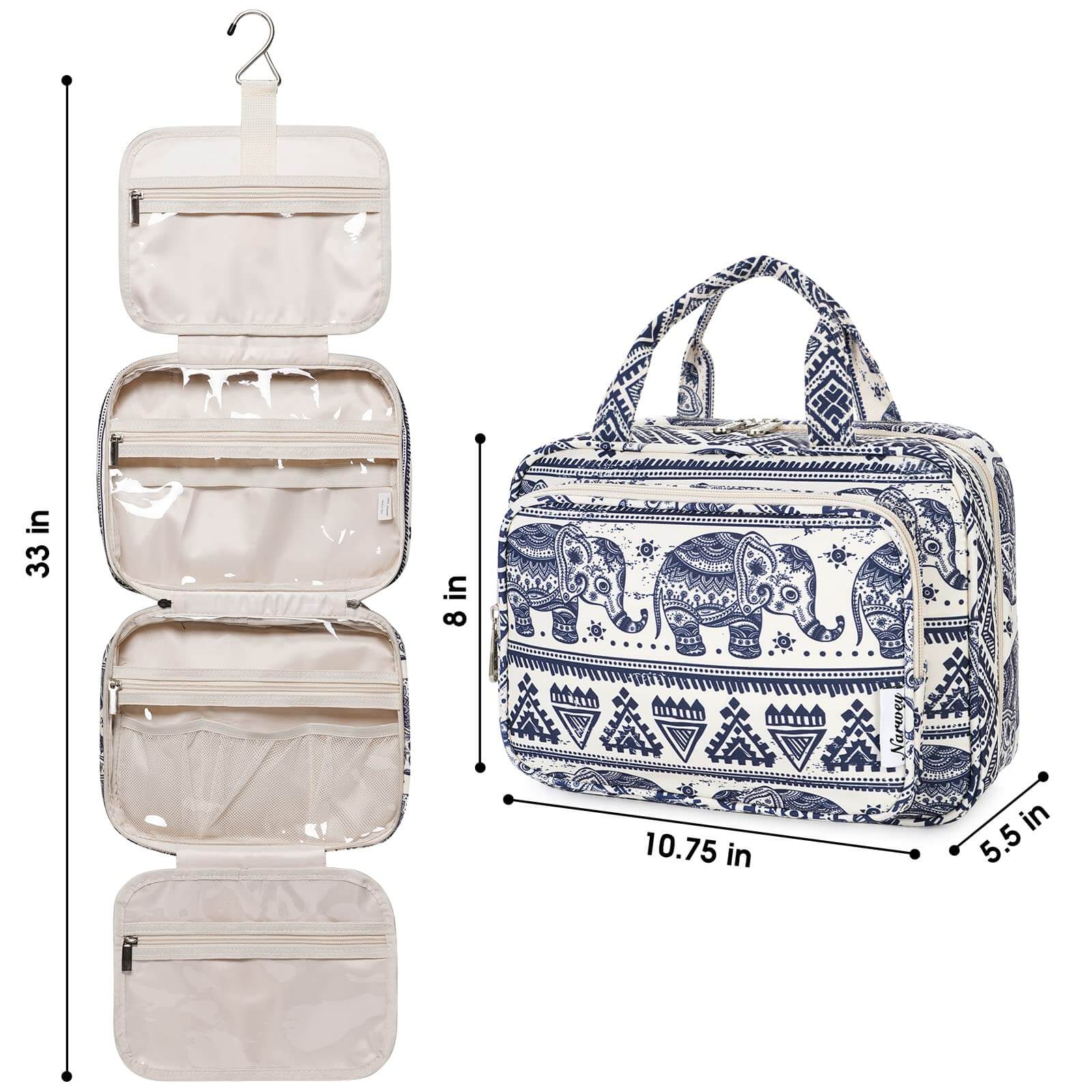 wandf – Großhandel Schmink-/Kosmetiktasche – Hängender Kulturbeutel für Frauen Reise-Make-up-Tasche64