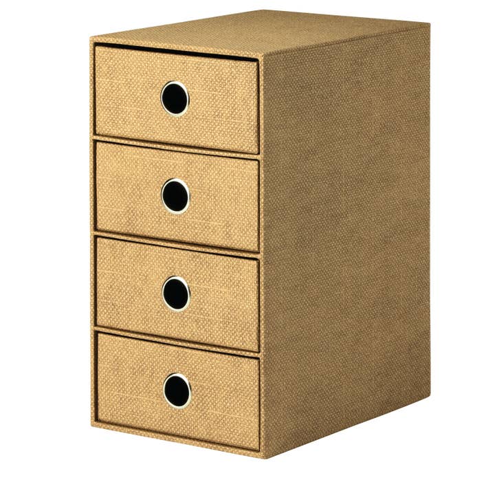 S.O.H.O. Drawer Box A5 Din Long 4 Compartments Hazelnut Brown for wholesale by Rössler Papier