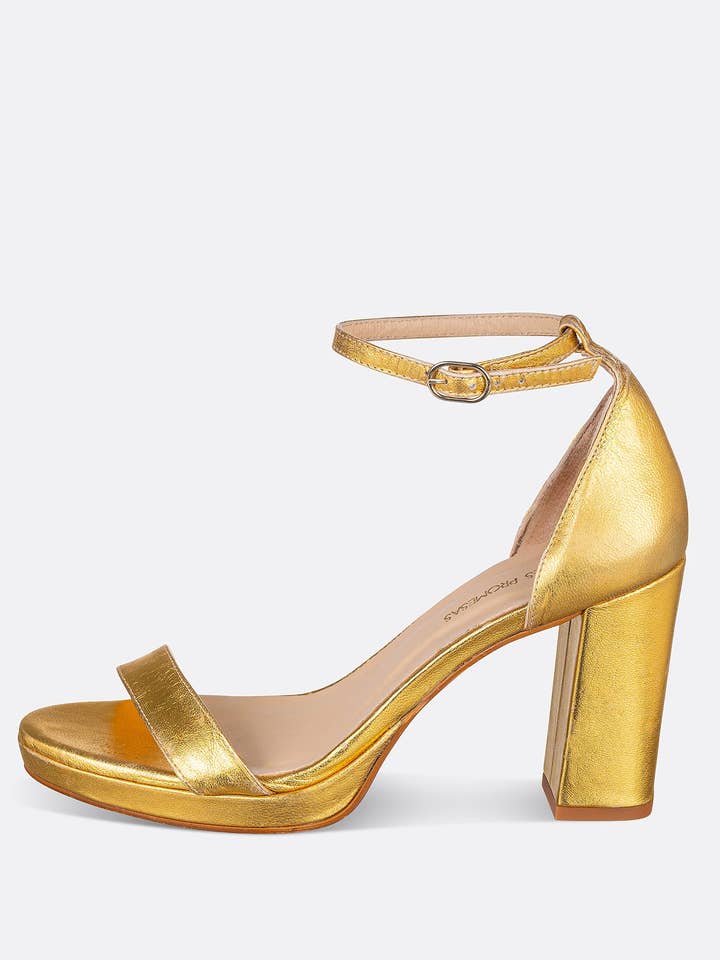 Golden Heel Sandal Baila for wholesale by Dolores Promesas
