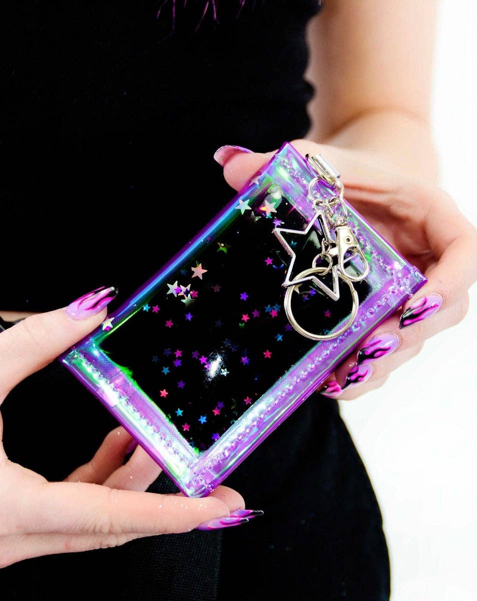 Liquid Glitter Wallet - Midnight Glam