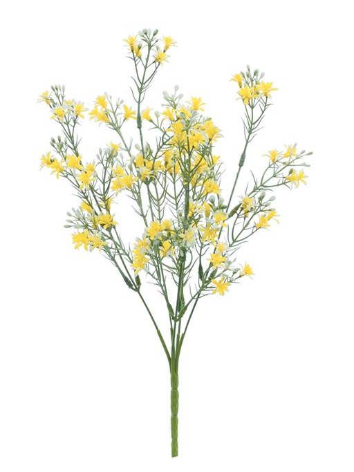 Star Aster Bush, 14", Yellow for wholesale by Select Artificials, Inc.